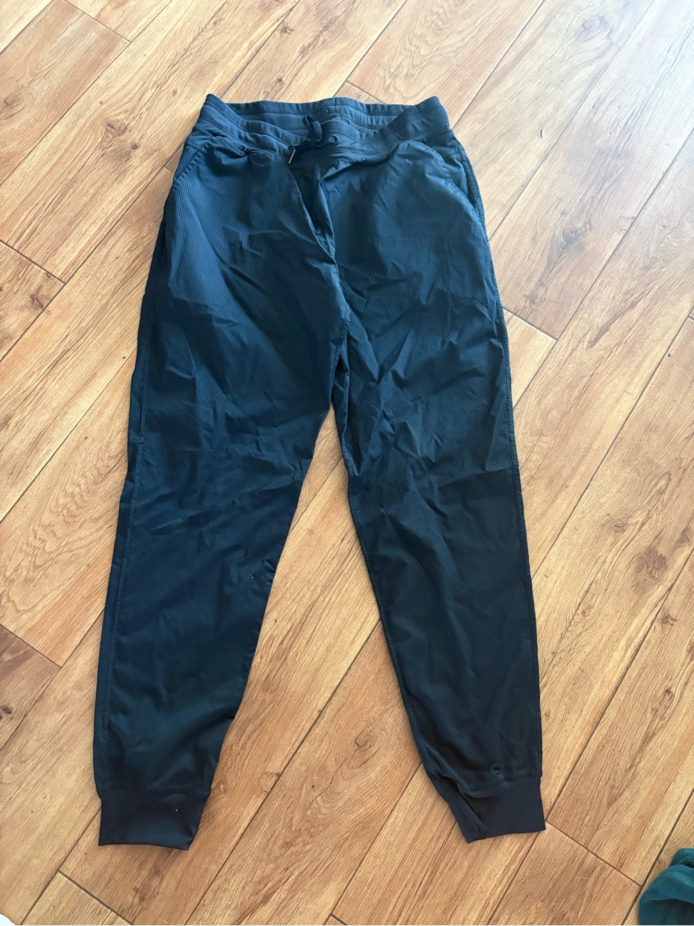 Zyia Women’s Black Jogger Track Pants with Drawstring Waist